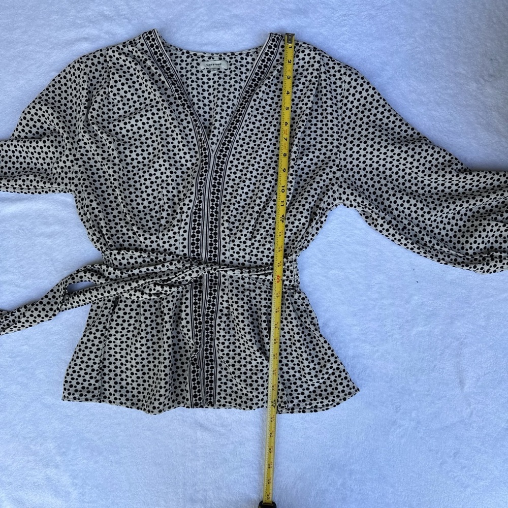 MAX STUDIO  women’s black and white sleeve 3/4 size XL - Picture 7 of 12
